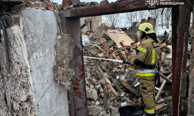 Разрушения после российской атаки