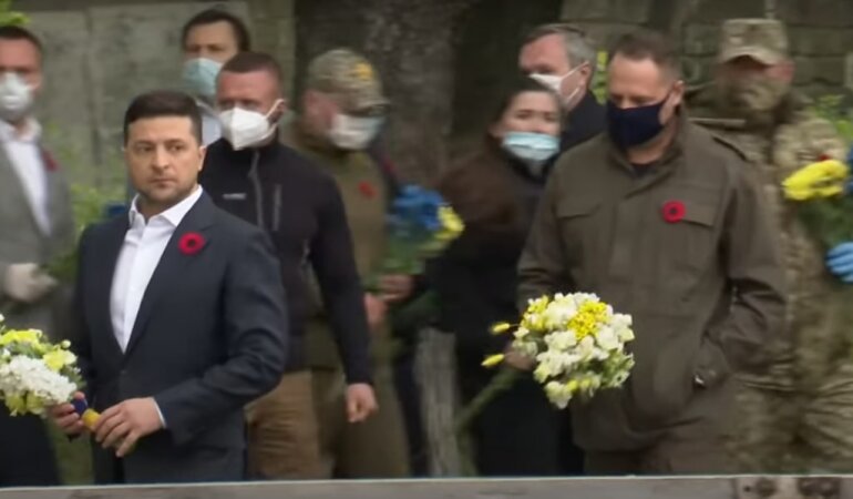 Владимир Зеленский, День памяти, Зеленский почтил память