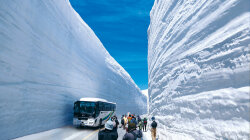 Дороги в Японии зимой