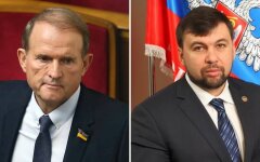 Виктор Медведчук и Денис Пушилин
