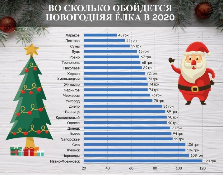 Новогодняя елка, Стоимость новогодней елки в Украине, Открытие елочных базаров