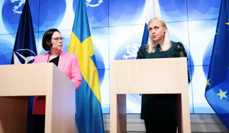 Міністри закордонних справ Фінляндії та Швеції. Фото: Yle