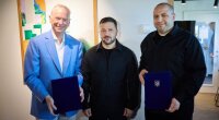 Ерік Шмідт, Володимир Зеленський та Рустем Умєров