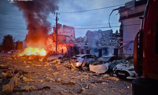 Разрушения после российской атаки
