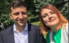 Людмила Буймистер и Владимир Зеленский