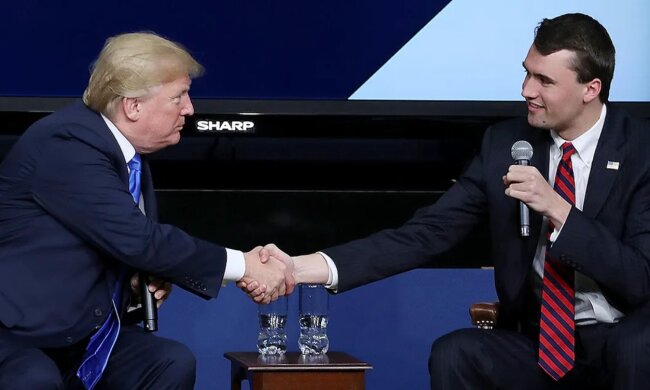 Дональд Трамп и Чарли Кирк