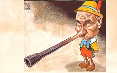 Владимир Путин, карикатура