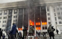 Протесты в Казахстане из-за цен на газ, Алмата
