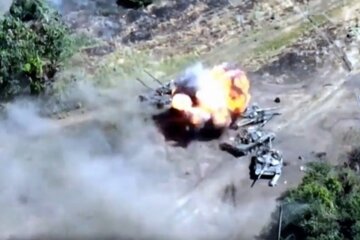 Удар ВСУ по вражеским танкам, война с Россией