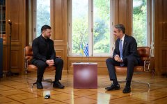 Владимир Зеленский и Кириакос Мицотакис