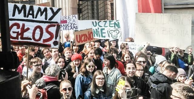 Забастовка учителей в Польше