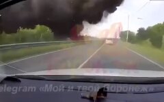 Поврежденная дорога вагнеровцами