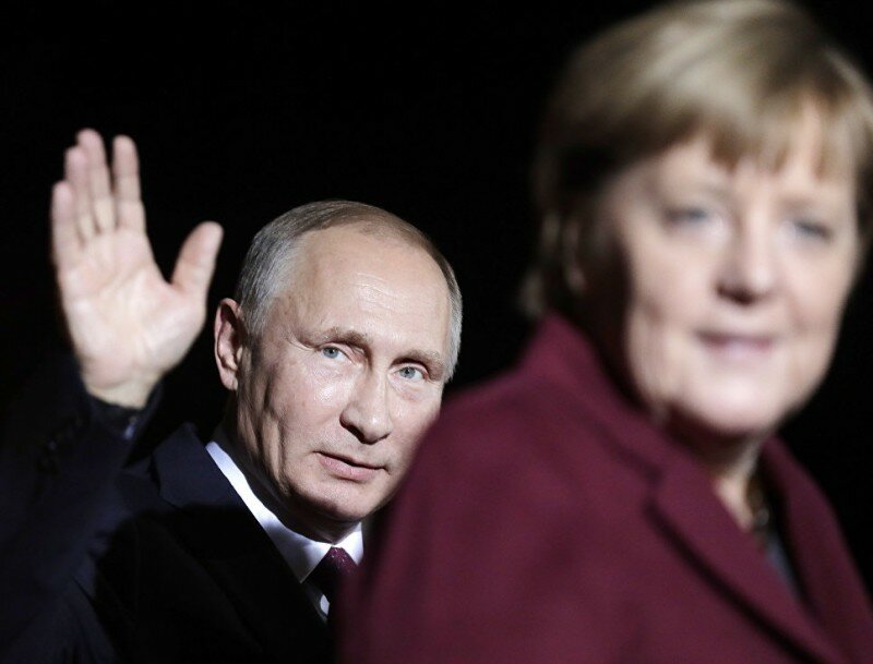 Путин Меркель Берлинский саммит