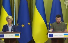 Урсула фон дер Ляен и Владимир Зеленский