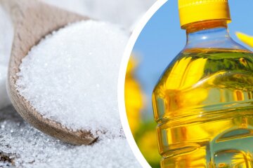 цены на продукты в украине, цены на подсолнечное масло, цены на сахар