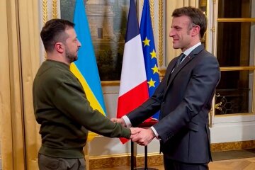 Владимир Зеленский и Эммануэль Макрон