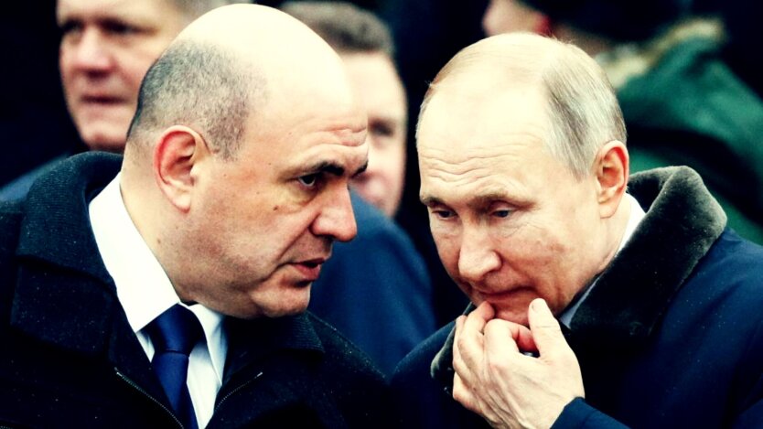 Премьер-министр РФ Михаил Мишустин и президент Владимир Путин