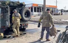 Уничтоженная российская колонна в Харькове