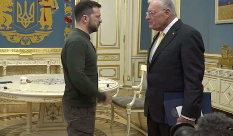 Владимир Зеленский и Кит Келлог