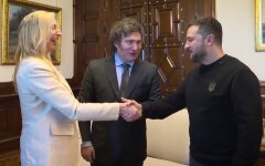 Хав'єр Мілей та Володимир Зеленський