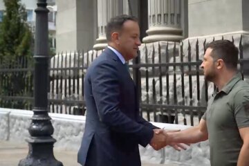 Премьер-министр Ирландии Лео Варадкара и президент Украины Владимир Зеленский в Киеве