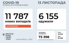 Статистика по коронавирусу на 13 ноября