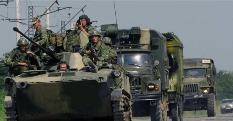 Российская техника и боевики