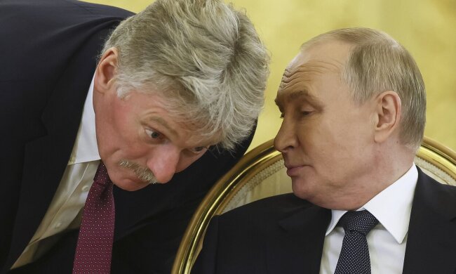 Дмитро Пєсков та Володимир Путін