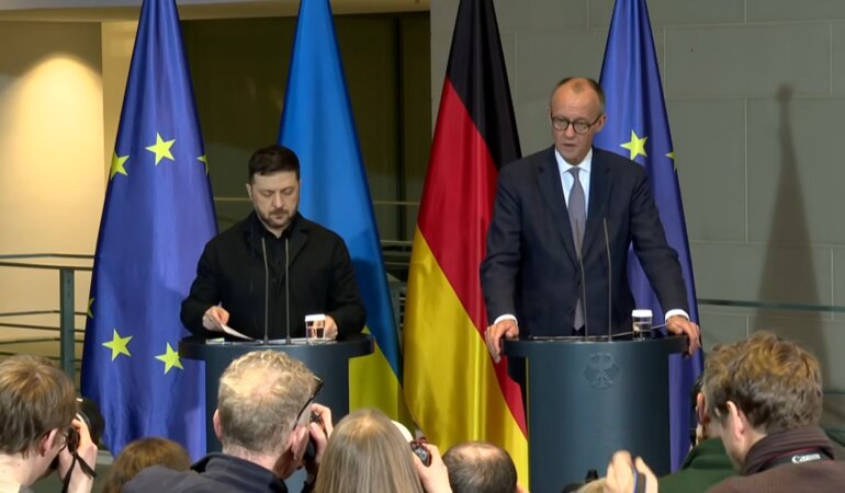 Владимир Зеленский и Фридрих Мерц