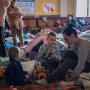Украинские беженцы во Львове