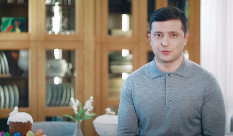 Владимир Зеленский, Пасха, украинцы