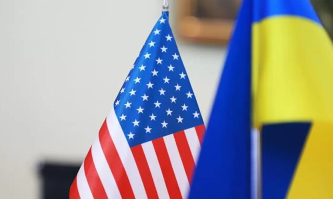 Украина и США, флаги стран