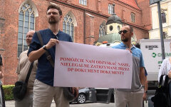 Украинцы вышли на протест в польском Вроцлаве: чего требуют