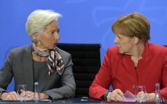 German Chancellor Merkel meets heads of major IGOs