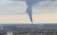 Пожар в поселке Гвардейское