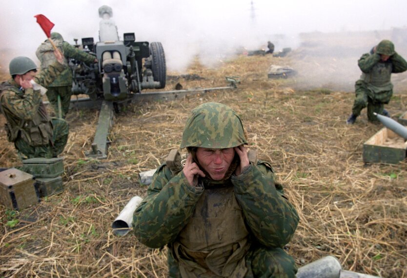 Обстрел украинских войск на Донбассе