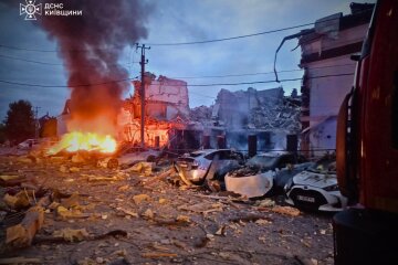 Разрушения после российской атаки