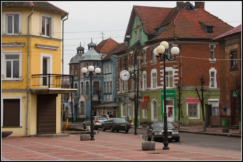 Курортный проспект и центральная площадь в Зеленоградске