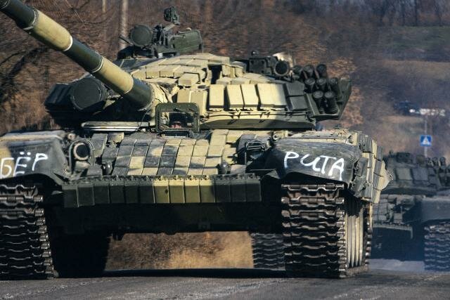 Российские танки на Донбассе