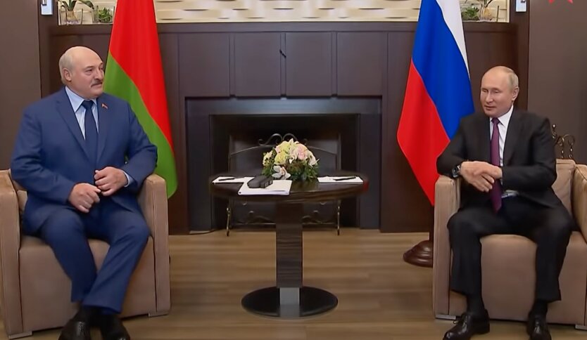 Александр Лукашенко и Владимир Путин, санкции ЕС, вторжение России в Украину