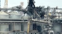 Порт Черноморска после ракетного обстрела