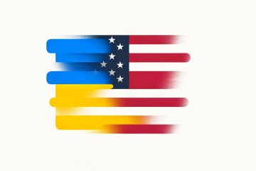 Украина и США, флаги