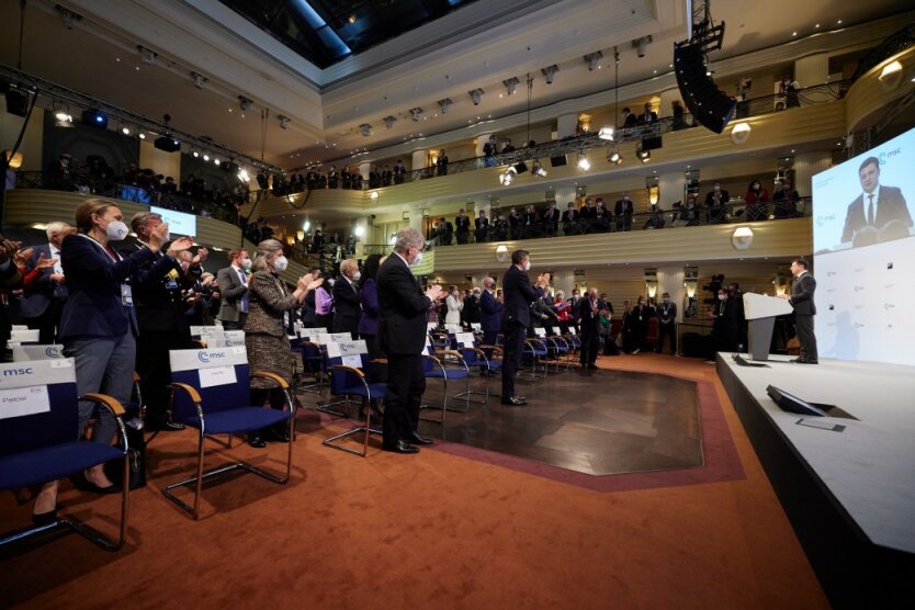 Выступление Владимира Зеленского на 58-й конференции в Мюнхене