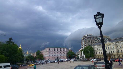 Гроза в Киеве, погода в украине, прогноз погоды