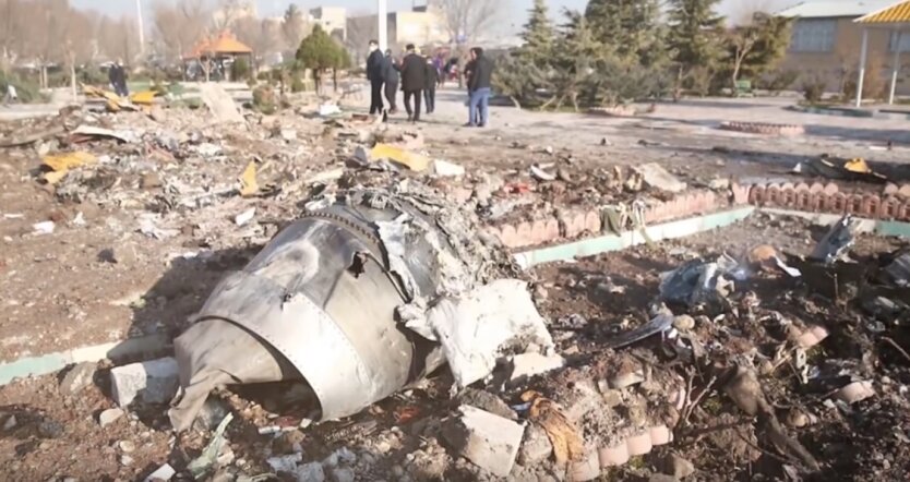 падение самолета в Иране