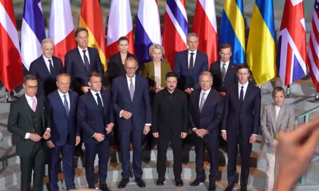 Володимир Зеленський, лідери ЄС та представники США