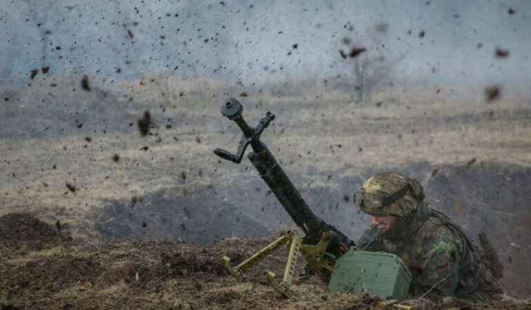 обстрел на Донбассе