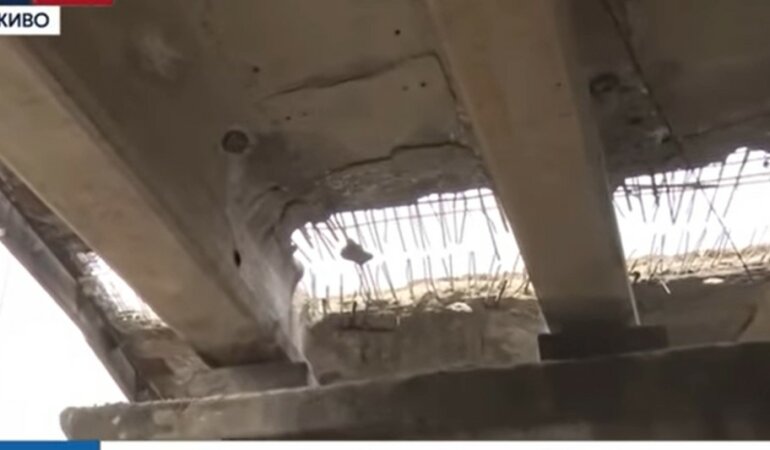 Южный мост в Киеве, авария, накрывное покрытие