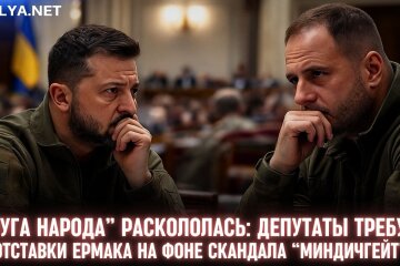 Розкол фракції "Слуга народу" у Верховній Раді через Андрія Єрмака