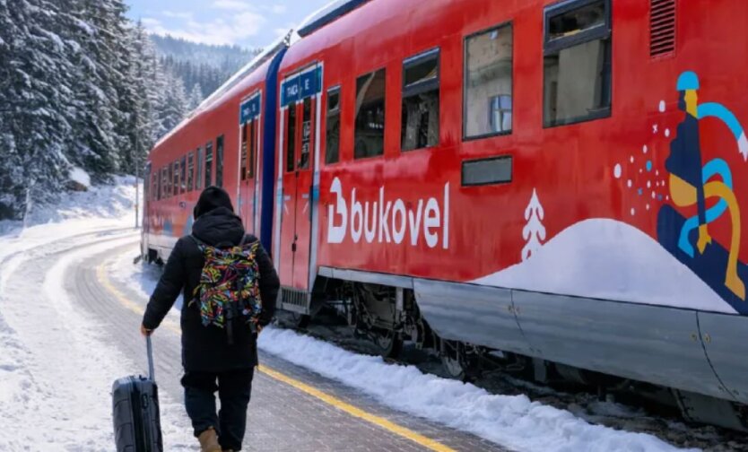 Поезд в Буковель
